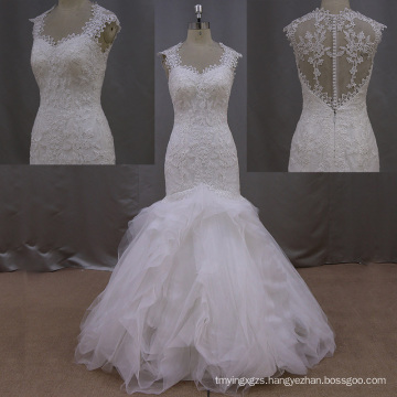 Lace Applicates Organza Wedding Dresses